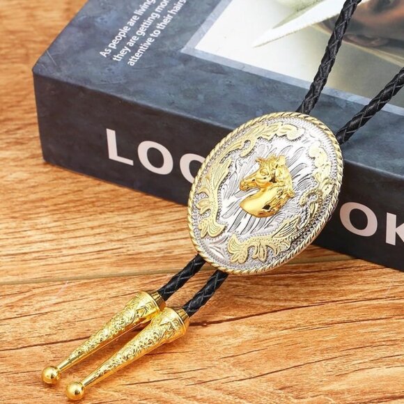 Western Bolo Tie Hat Necklace Men's Accessory - Picture 5 of 6